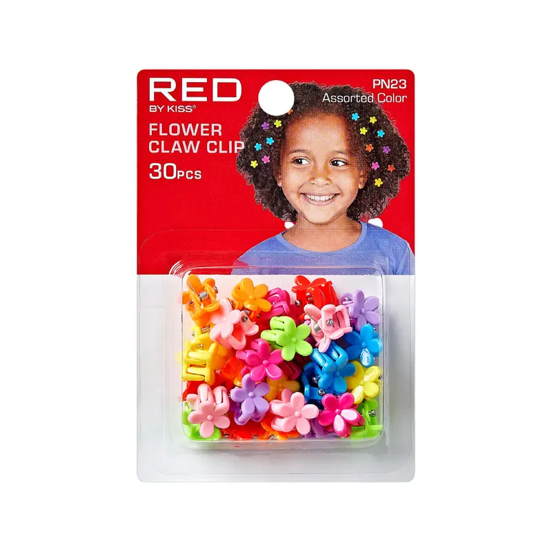 Red by Kiss Kids Flower Claw Clip - 30 pcs