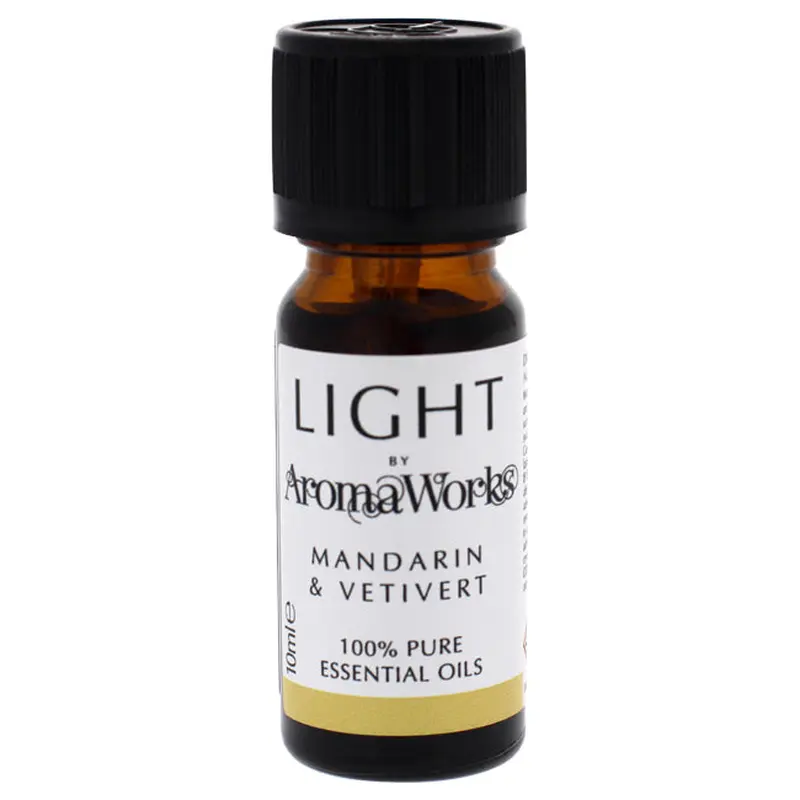 Aromaworks Light Essential Oil - Mandarin and Vetivert by Aromaworks for Unisex - 0.33 oz Oil