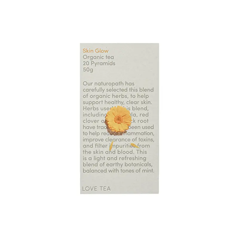 Love Tea Organic Skin Glow Tea x 20 Pyramids