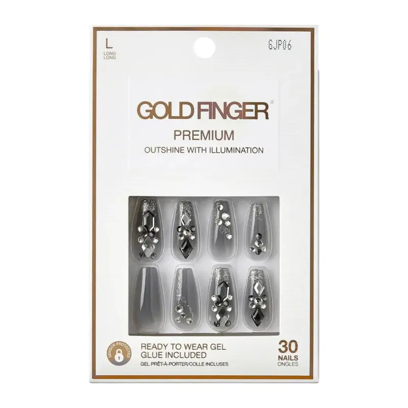 Gold Finger Premium Nails - Bling Bling Kiss [GJP06]