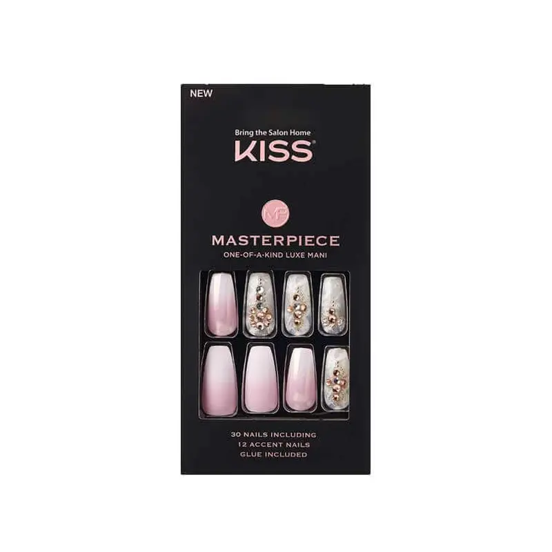 Kiss Masterpiece Luxe Manicure Press-On Nail Kit KMN