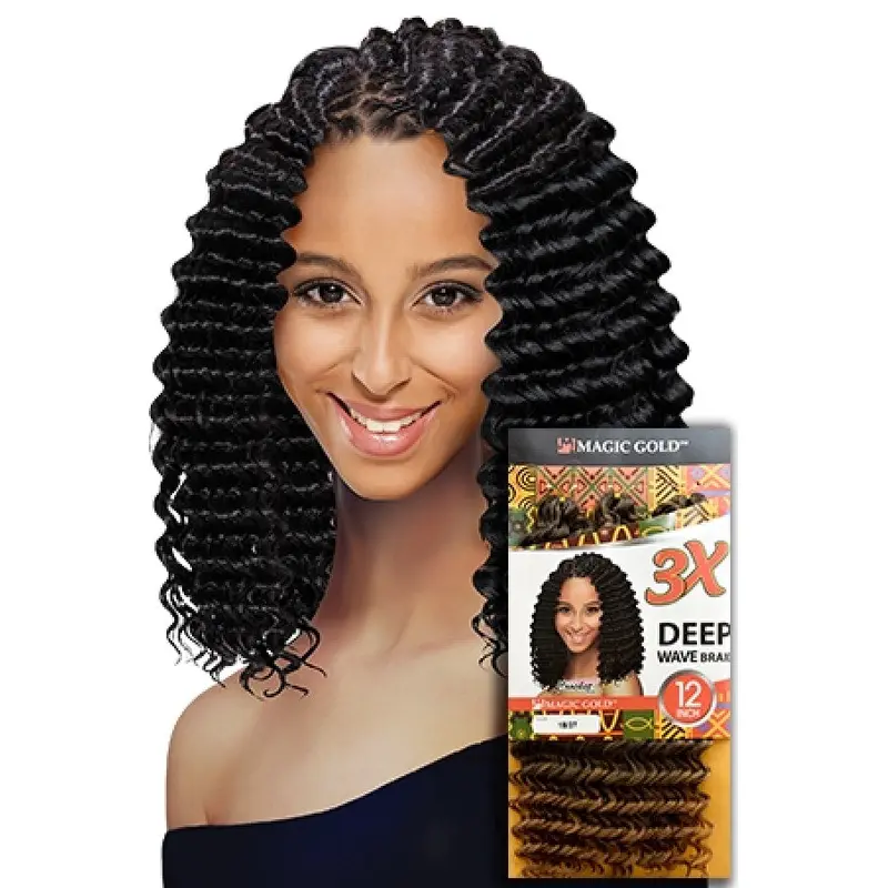 Magic Gold Collection 3X Deep Wave Braid 12"