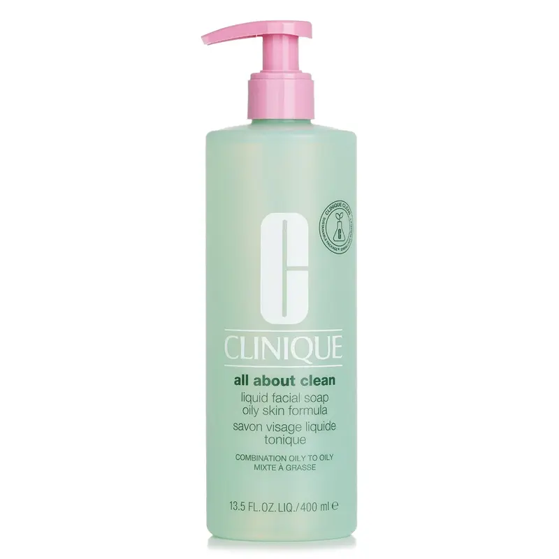 Clinique All About Clean Liquid Facial Soap Oily Skin Formula (Combination Oily to Oily Skin)  400ml/13.5oz