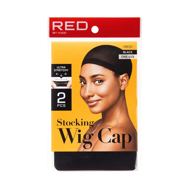 Red Wig Cap Black 2 pcs HWC01