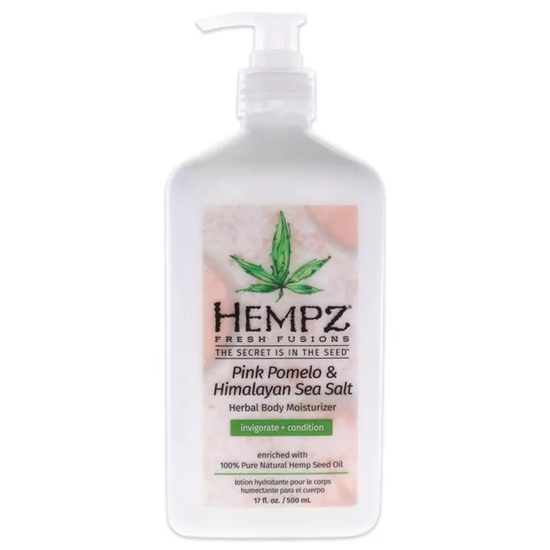Hempz Fresh Fusions Pink Pomelo and Himalayan Sea Salt Herbal Body Moisturizer by Hempz for Unisex - 17 oz Moisturizer