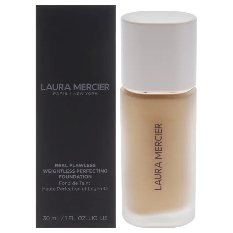 Laura Mercier Real Flawless Weightless Perfecting Foundation - 3W0 Sandstone by Laura Mercier for Women - 1 oz Foundation