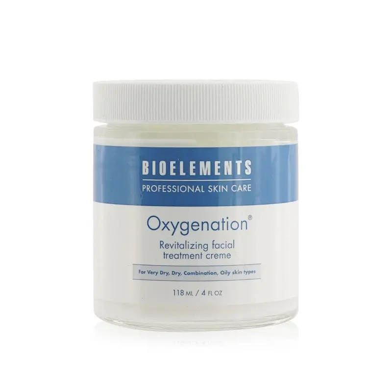 Bioelements Oxygenation - Revitalizing Facial Treatment Creme (Salon Size) - For Very Dry, Dry, Combination, Oily Skin Types  118ml/4oz