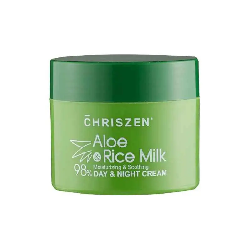 Chriszen 98% Aloe Vera & Rice Milk Day & Night Cream 50gm  50g
