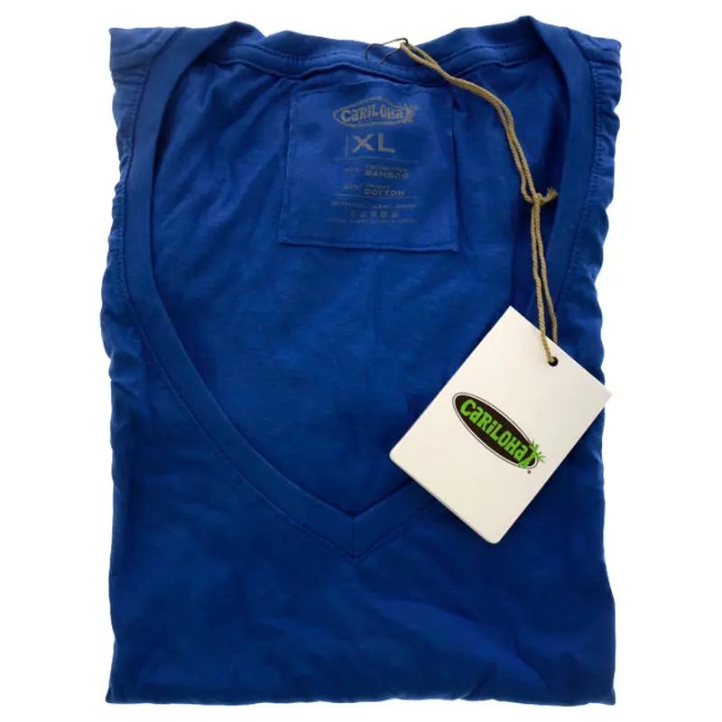 Cariloha Bamboo V-Neck Tee - Reef Blue by Cariloha for Women - 1 Pc T-Shirt (XL)