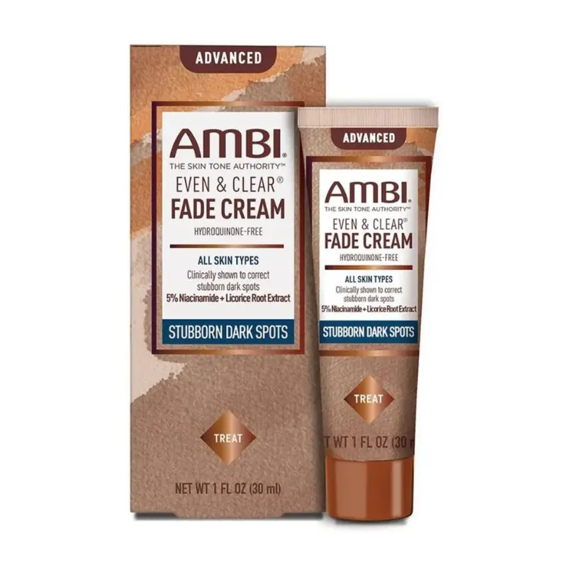 Ambi Even & Clear Fade Cream - Stubborn Dark Spots - All Skin Types - 1oz 30ML