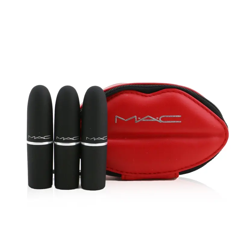 MAC Powder Kiss Lipstick Set (3x Lipstick)  3x3g/0.1oz
