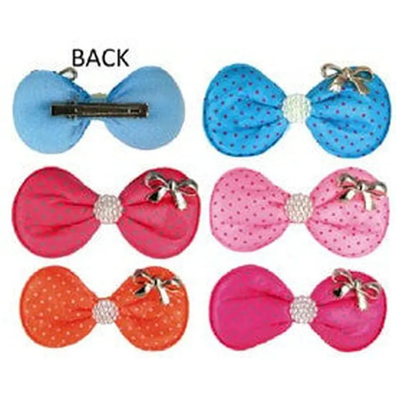 Plush Cotton Stuffed Hair Clips - Assorted #3008