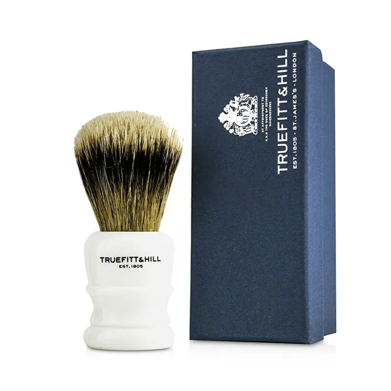 Truefitt & Hill Wellington Super Badger Shave Brush - # Porcelain  1pc