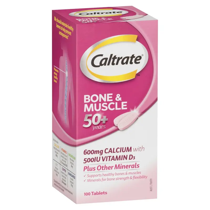 Caltrate Bone & Muscle 50+ 100 Tablets