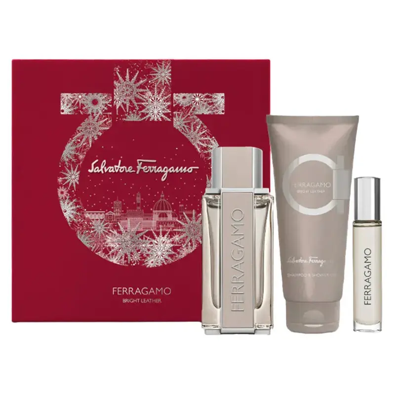 Salvatore Ferragamo Bright Leather 3 Piece Gift Set: Eau de Toilette 100ml