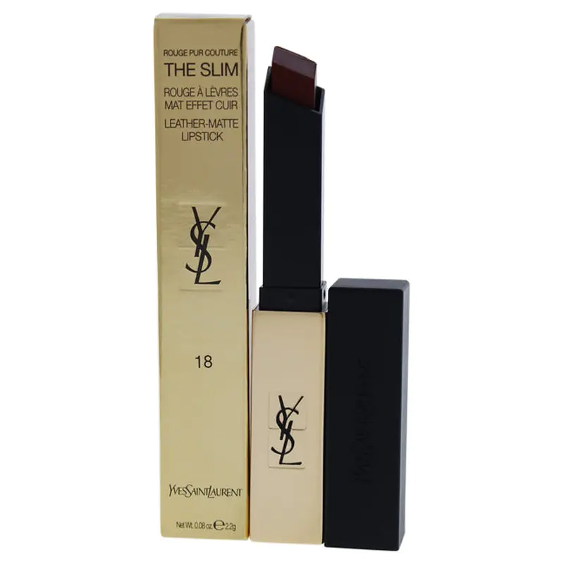 Yves Saint Laurent Rouge Pur Couture The Slim Matte Lipstick - 18 Reverse Red by Yves Saint Laurent for Women - 0.08 oz Lipstick