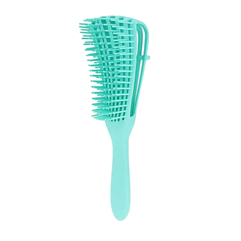 8 Row Detangling Hair Brush - Mint