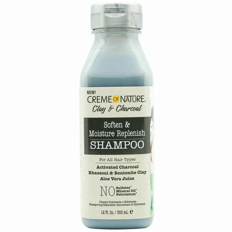 Creme of Nature: Clay & Charcoal Shampoo 12oz