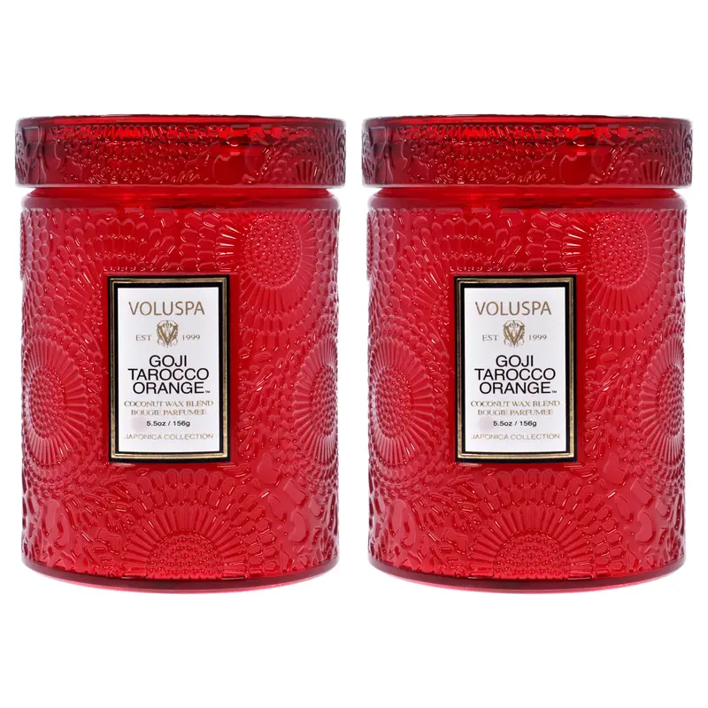 Voluspa Goji Tarocco Orange - Small by Voluspa for Unisex - 5.5 oz Candle - Pack of 2