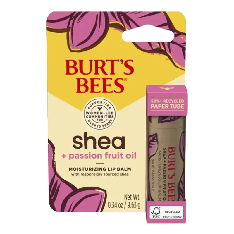 Burt's Bees Shea + Passion Fruit Oil Moisturizing Lip Balm