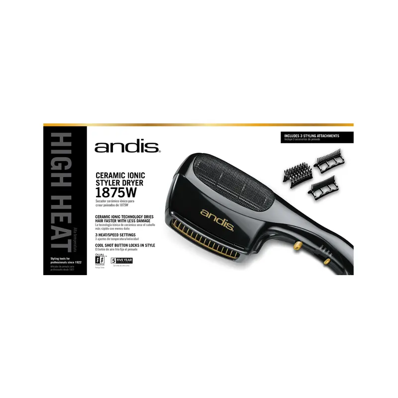 ANDIS Ceramic Ionic Styler Dryer 1875W