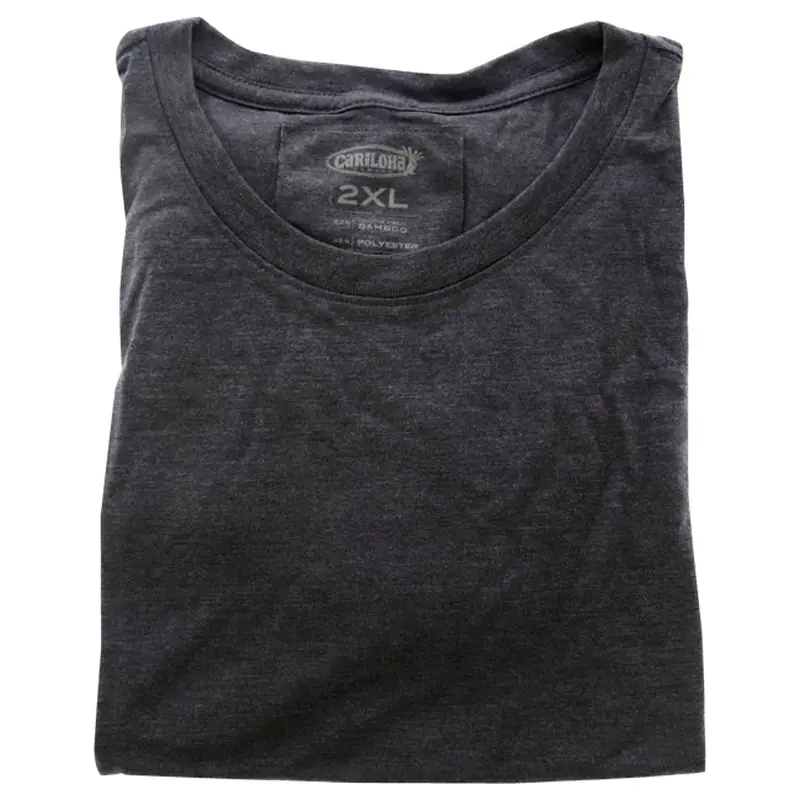 Cariloha Bamboo Crew Tee - Navy Heather by Cariloha for Women - 1 Pc T-Shirt (2XL)
