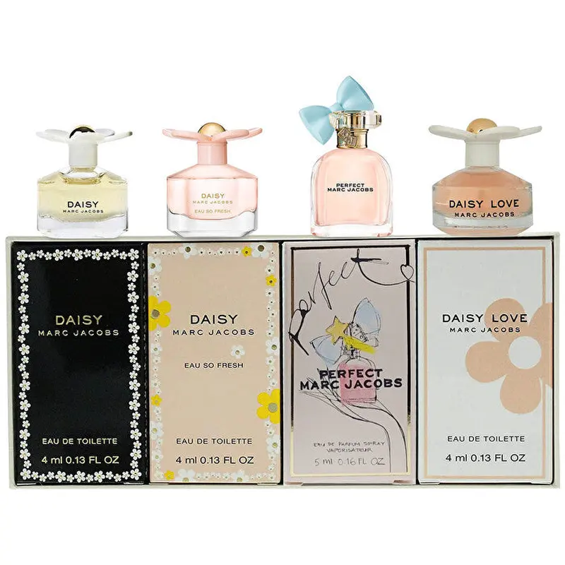 Marc Jacobs Marc Jacobs Daisy For Women - 4 Pc Mini Gift Set Daisy Eau So Fresh Eau De Toilette Splash Daisy Eau De Toilette Splash 5ml/0.16oz Perfect Eau De Parfum Splash 0.13 Daisy Love Eau De Toilette Splash 4ml/0.13oz