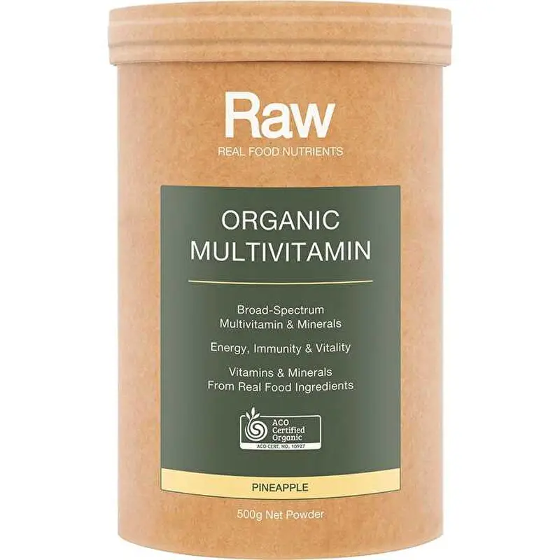 Amazonia Raw Organic Multivitamin Pineapple 500g