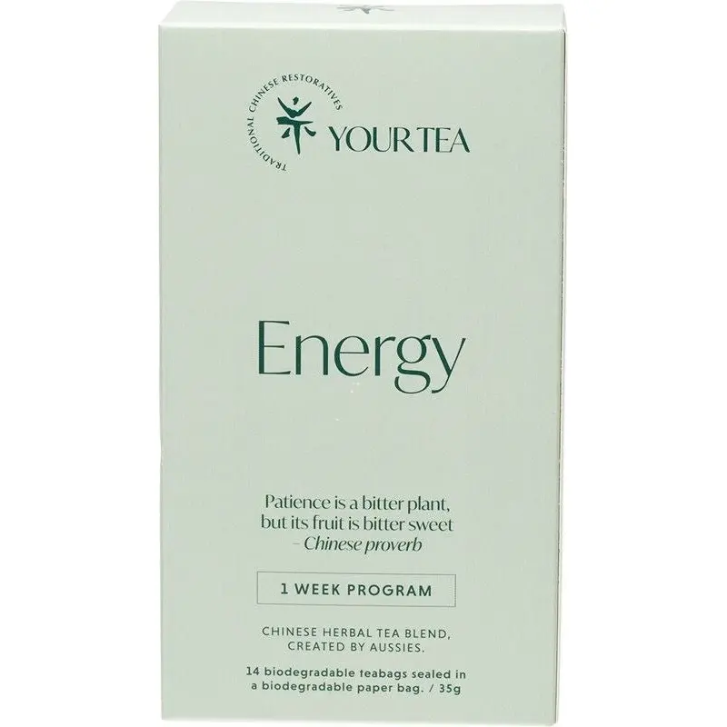 YOUR TEA Chinese Herbal Blend Tea Bags 1 Week Program Energy 14
