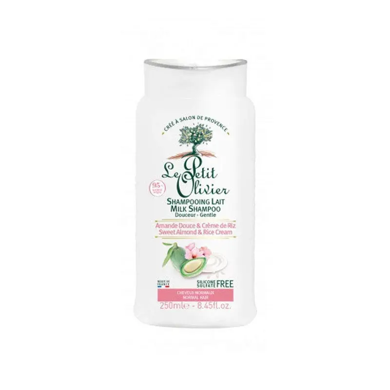Le Petit Olivier Sweet Almond & Rice Cream Milk Shampoo - Normal Hair 250ml  Fixed Size