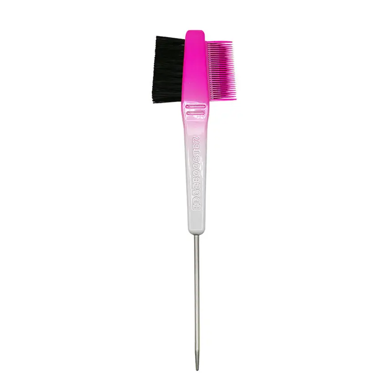 Edge Booster Edge Hair Brush + Comb - Hot Pink & White