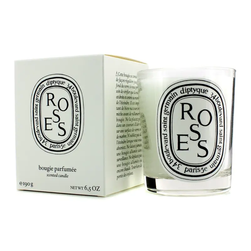 Diptyque Scented Candle - Roses  190g/6.5oz