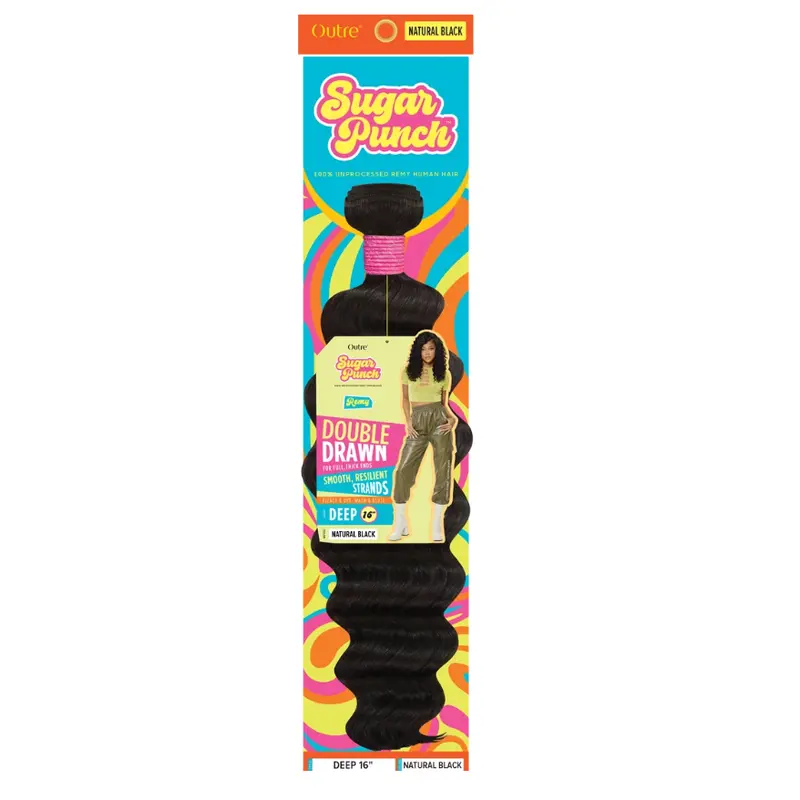 Sugar Punch Deep 12" Double Drawn Remy Hair Extensions