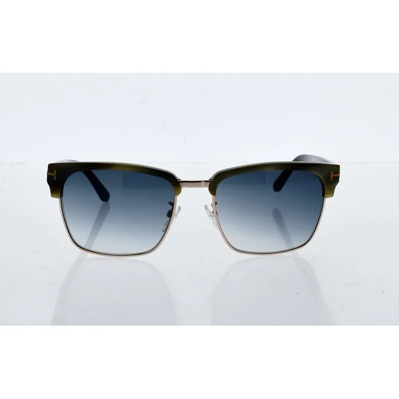 Tom Ford Tom Ford TF367 60B River - Beige Horn/Gradient Smoke by Tom Ford for Men - 57-18-145 mm Sunglasses