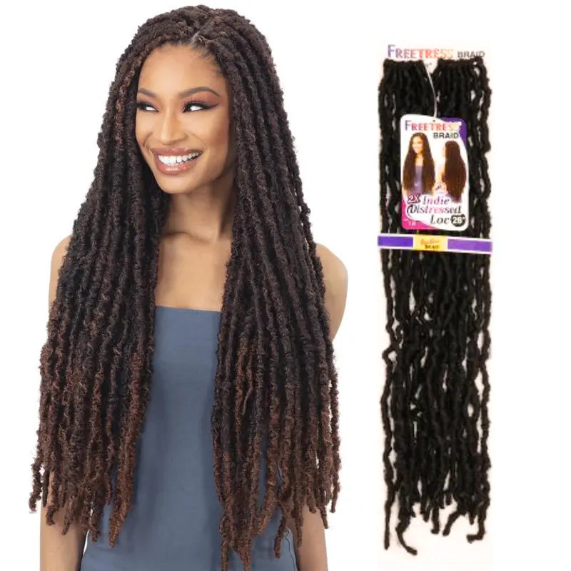 Shake 'N Go 2X's Indie Extra Long Distressed Locs- 26"