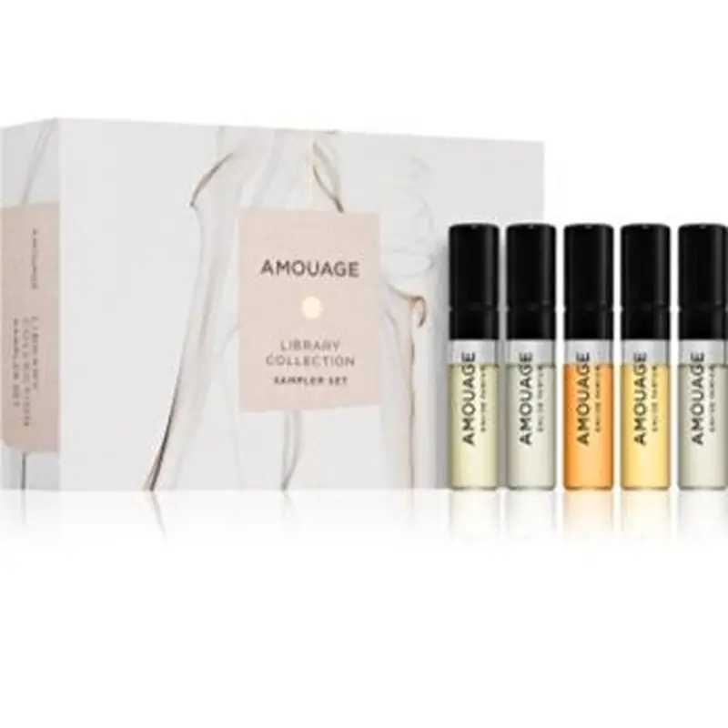 Amouage Library Collection Opus Unisex Discovery Set (v-woods+vii-reckless+xii-rose Incense+xiii-silver Oud+xiv-royaltoba 5x 2ml