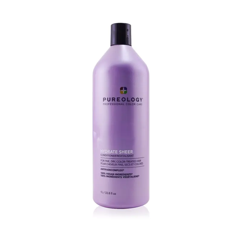Pureology Hydrate Sheer Conditioner - For Fine, Dry, Color-Treated Hair (Bottle Slightly Crushed)  1000ml/33.8oz