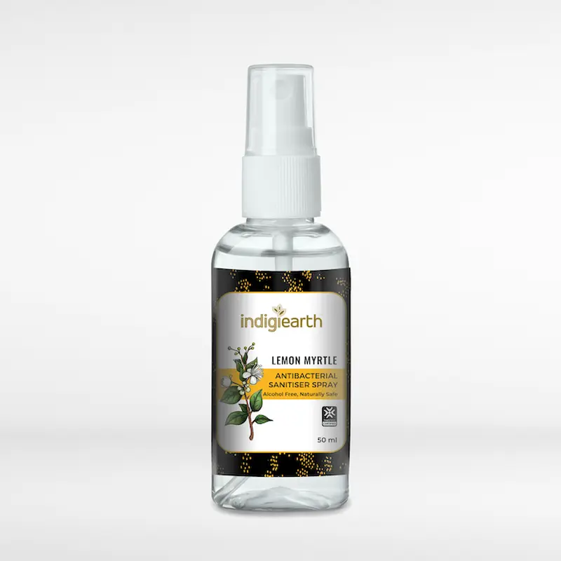 Indigiearth Lemon Myrtle Antibacterial Sanitiser Spray 50ml
