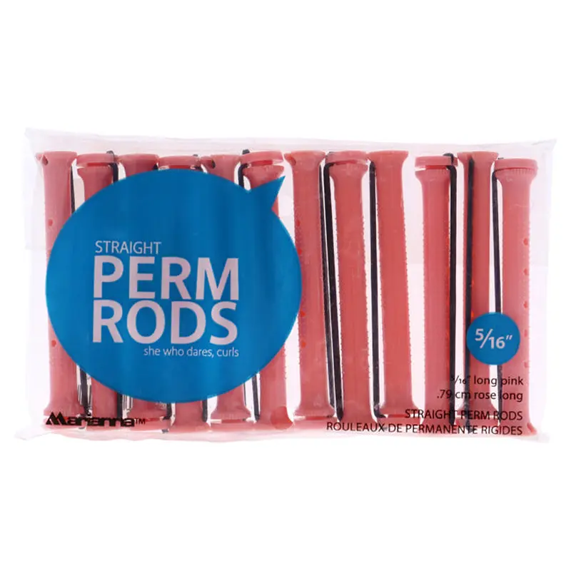 Marianna Straight Perm Rods Long - Pink by Marianna for Women - 12 x 0.79 cm Hair Rods