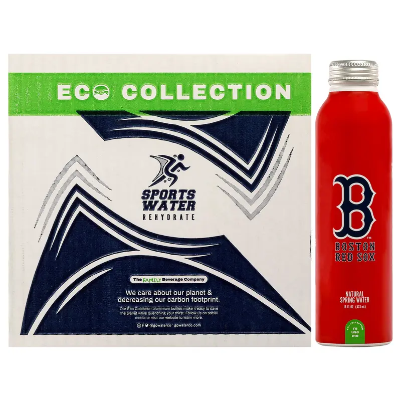 Boston Red Boston Red Sox Aluminum Water Bottle by Boston Red for Unisex - 12 x 16.9 oz Water