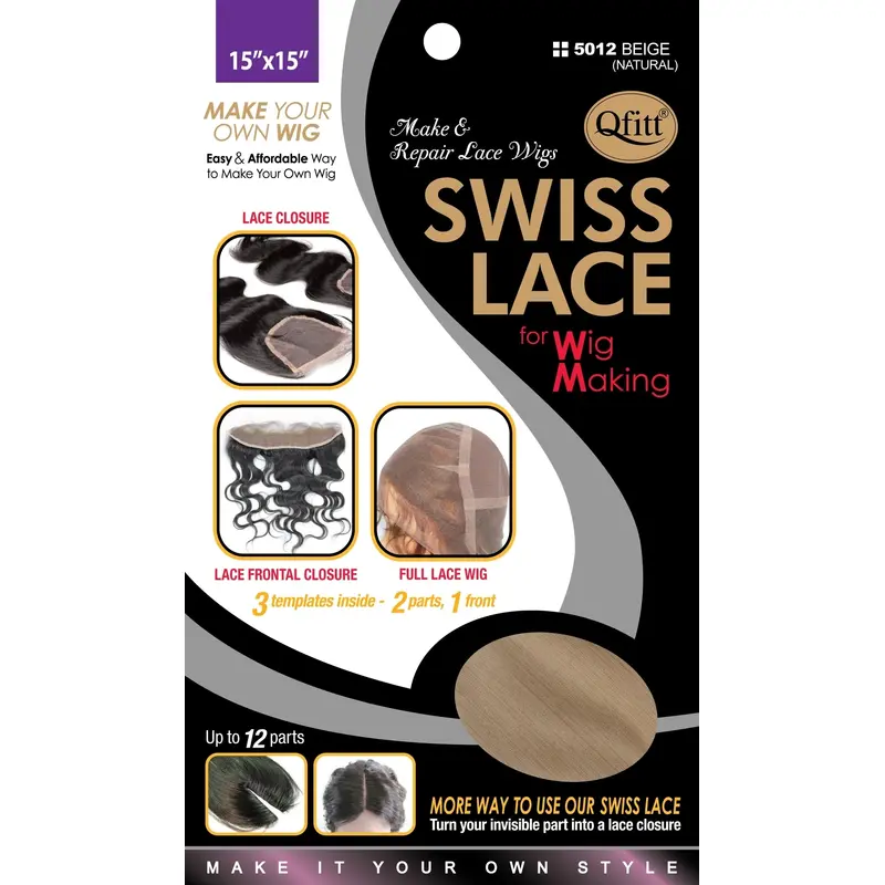 Qfitt Swiss Lace For Wig Making #5012 Beige - Dollar Deals