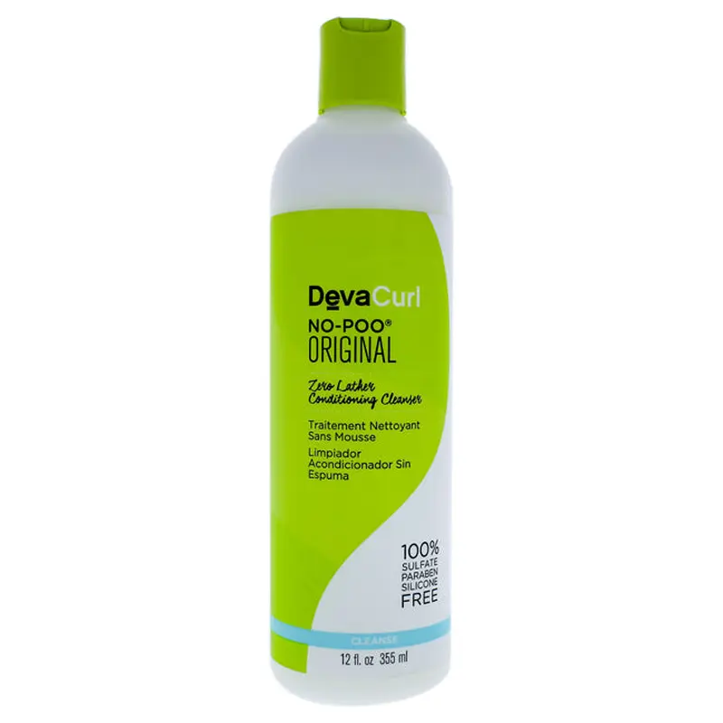 DevaCurl No-Poo Zero Lather Conditioning Cleanser by DevaCurl for Unisex - 12 oz Cleanser