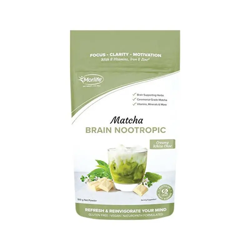Morlife Matcha Brain Nootropic White Choc 100g