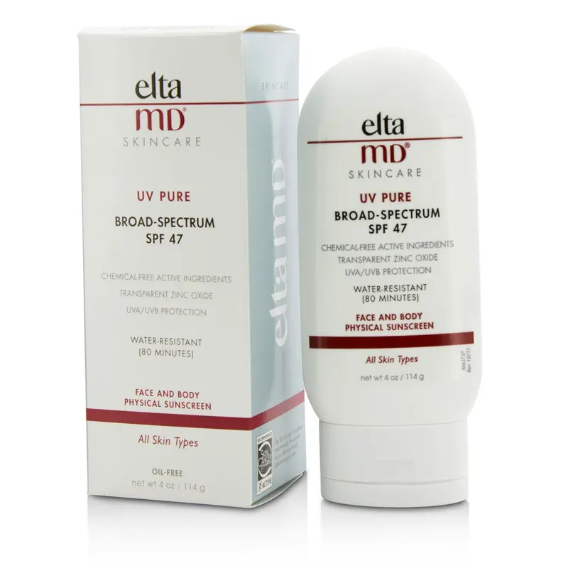 EltaMD UV Pure Water-Resistant Face & Body Physical Sunscreen SPF 47  114g/4oz