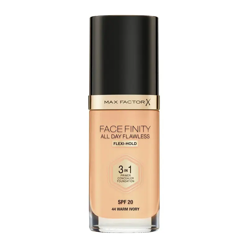 Max Factor Face Finity All Day Flawless 3 In 1 44 Warm Ivory Foundation 30ml