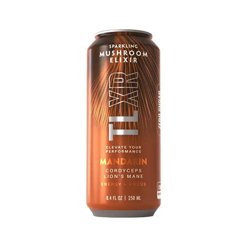 Teelixir TLXR Sparkling Mushroom Elixir Mandarin 250ml x 24 Pack