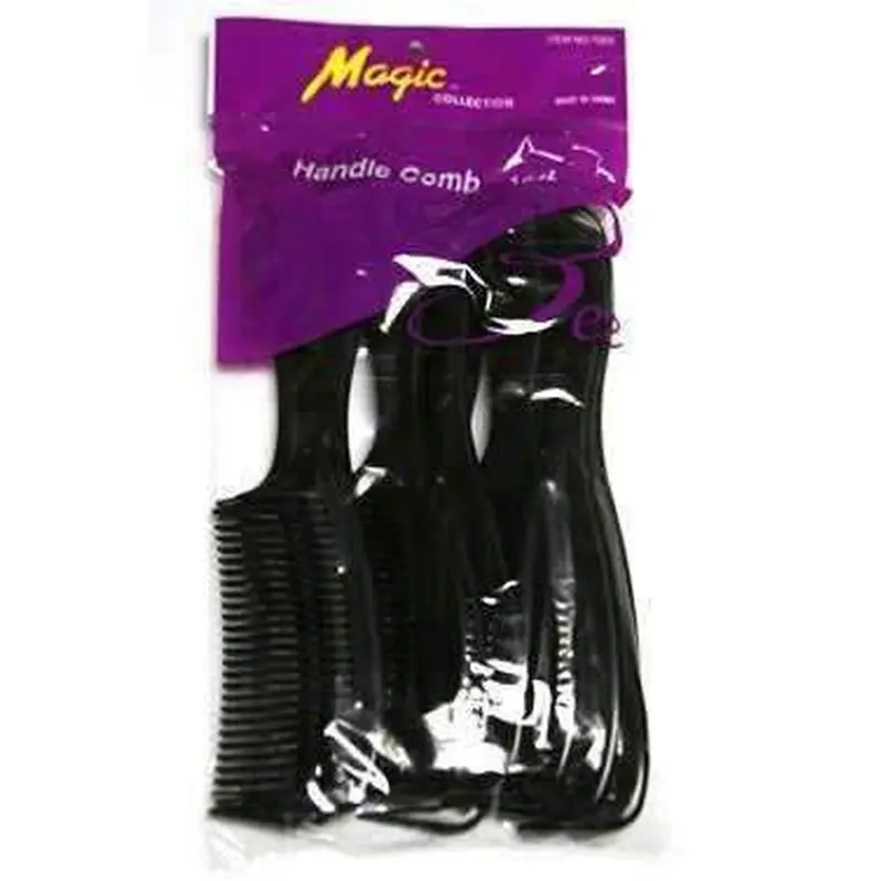 12 Pack Handle Combs - Black