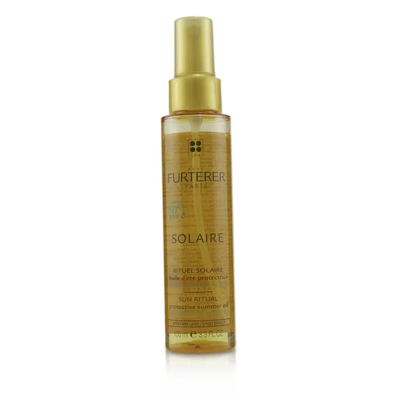 Rene Furterer Solaire Sun Ritual Protective Summer Oil - Shiny Effect (Hair Exposed To The Sun)  100ml/3.3oz