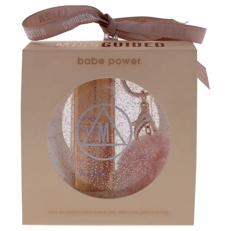 Missguided Babe Power by Missguided for Women - 2 Pc Mini Gift Set 10ml EDP Spray, Mini Pom Pom Keyring
