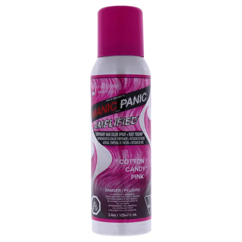 Manic Panic Amplified Temporary Hair Color Spray - Cotton Candy by Manic Panic for Unisex - 3.4 oz Hair Spray